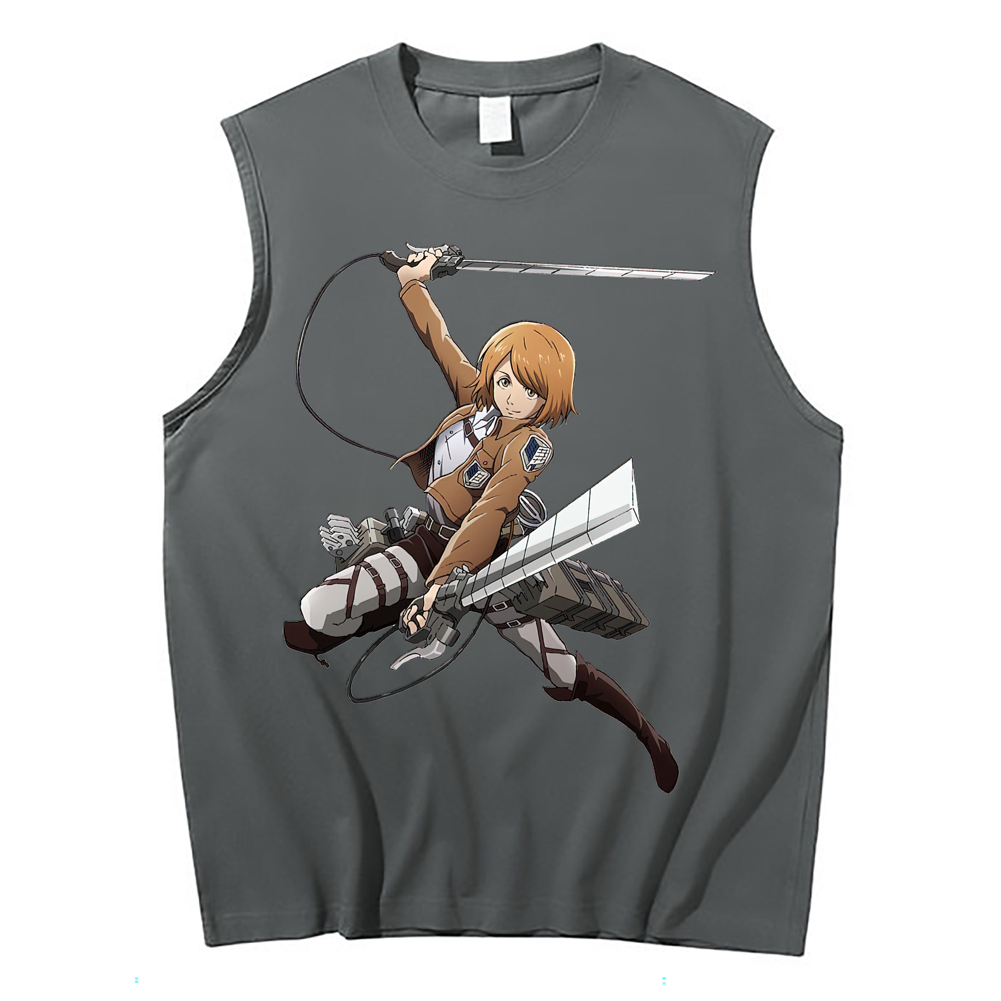 （画像用） 進撃の巨人 ペトラ·ラル Attack on Titan Petra Rall コットン100％タンクトップ（フロントプリント）